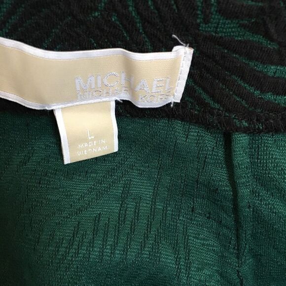 New Michael Kors Green/Emerald‎ Asymmetrical Skirt Calf Length Size L - Picture 4 of 7